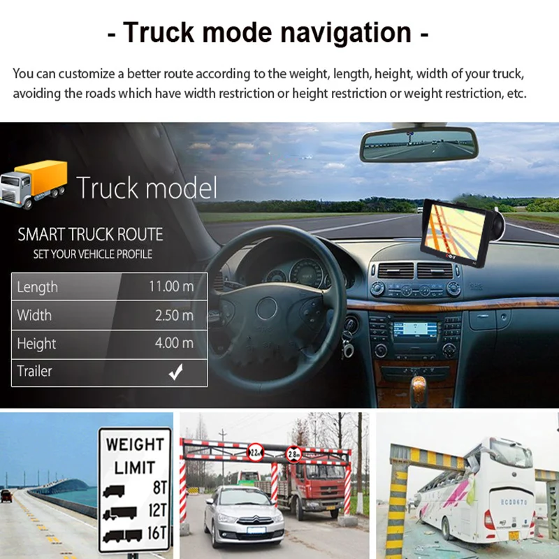 Автомобильный GPS-навигатор Xgody 7-дюймовый автомобильный GPS-Автомобильный