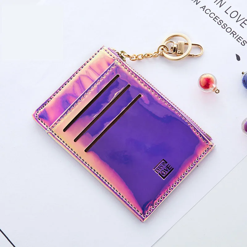 RFID лазерный цветной кошелек милый студенческий кулон с кисточкой трендовый