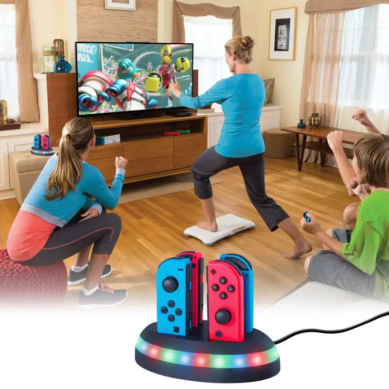 Nintendo Switch Joy-con игровая Ручка фиксированным лезвием Зарядное устройство ручка