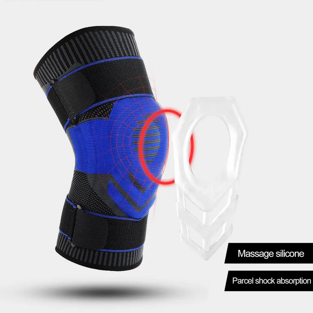 Дышащий наколенник для упражнений протектор поддержка фитнеса силиконовое