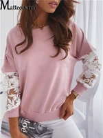 2021 autumn sexy elegant lace stitching hollow pullover sweater womens clothes long sleeve jumper tops knitted sweater bodycon