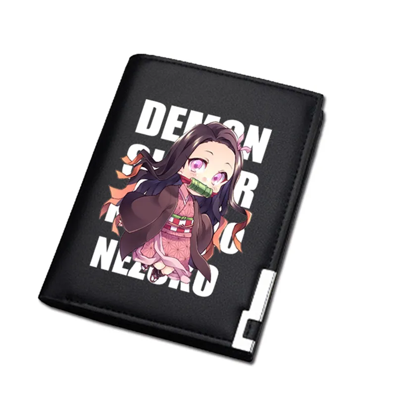 5 Demon Slayer: Kimetsu no Yaiba Аниме Сумка для денег из искусственной кожи короткий кошелек Kawaii женский кошелек для монет ID держатель для карт маленький кошелек - Цвет: 5