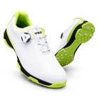 Кроссовки PGM мужские для гольфа, водонепроницаемые дышащие Нескользящие сникерсы с сетчатой подкладкой, с автоматическим шнуровкой, без Спика