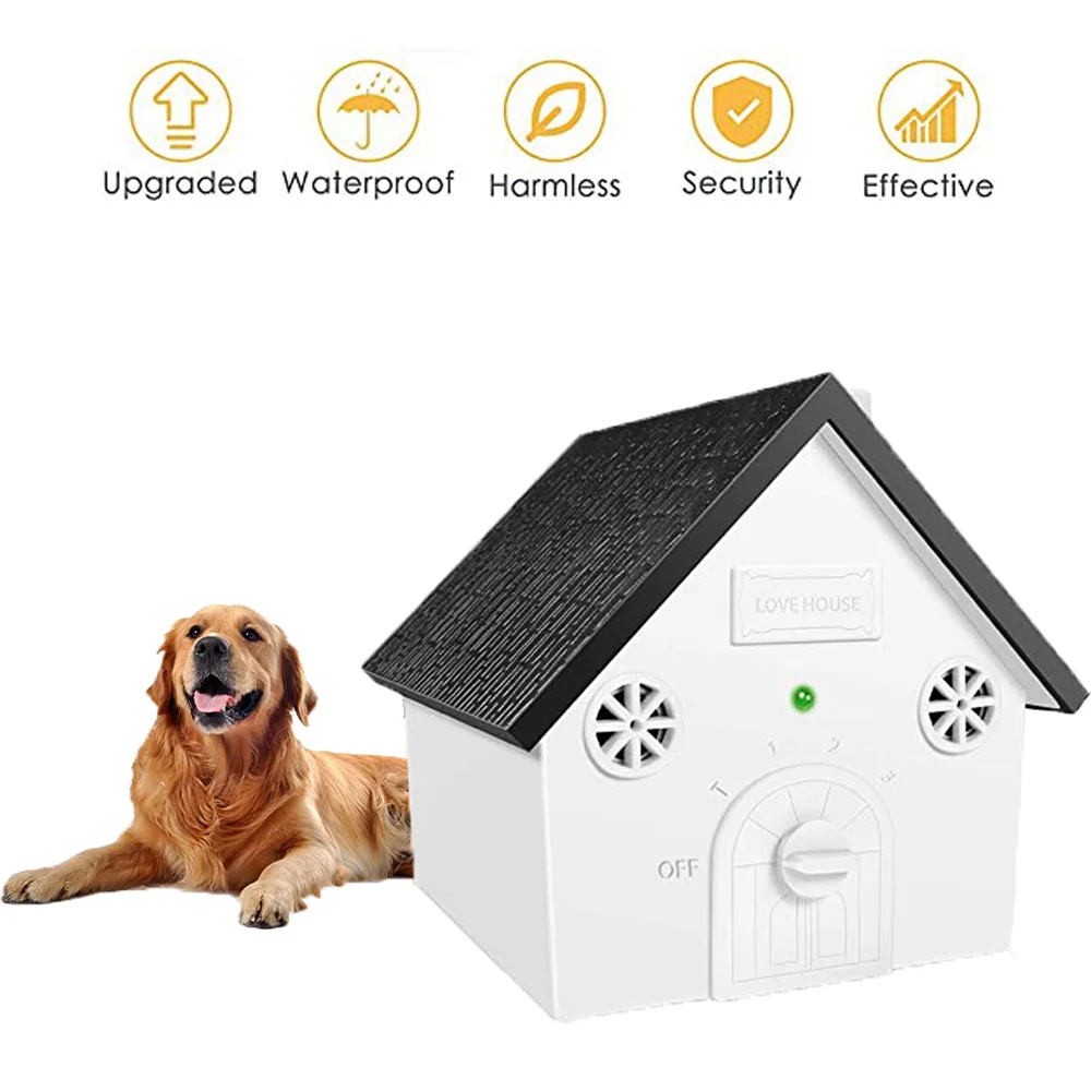 

Dog Ultrasonic Anti Barking Device Dog Repellent Device With Automatic Detection Durable And Waterproof Dog Training Equipment