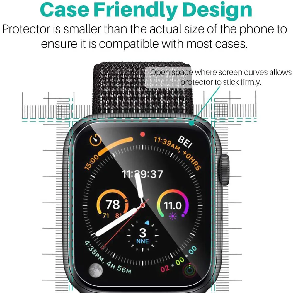 Защитная пленка для Apple Watch Series 6 5 4 3 2 1 SE iwatch 44 мм 40 42 38 10 шт.|Защита экрана часов| |