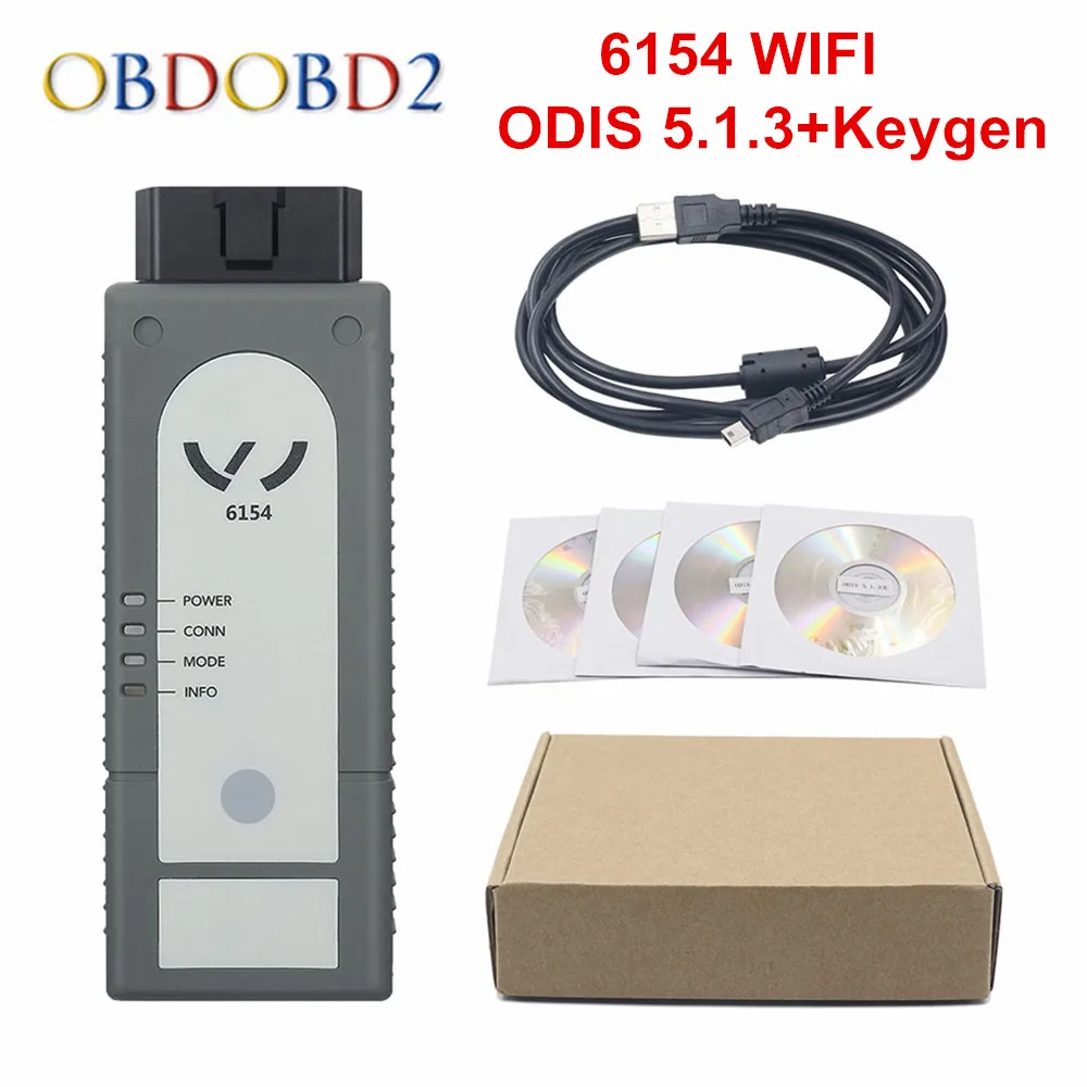 Лучший 6154 4.4.1 ODIS V4.4.10 OKI полный чип 6154 wifi и Bluetooth для Audi/Skoda лучше, чем 5054 Поддержка UDS для VAG