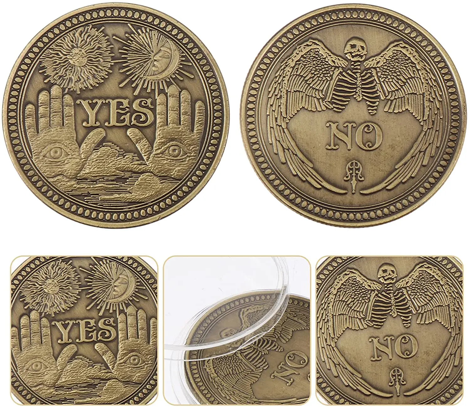 Надпись да креативное решение Коллекционная монета или искусство подарок