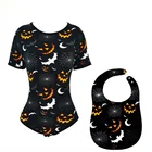 Комбинезон ABDL для взрослых и малышей, комбинезон с принтом на Хэллоуин, Ddlg, пижама с открытой промежностью