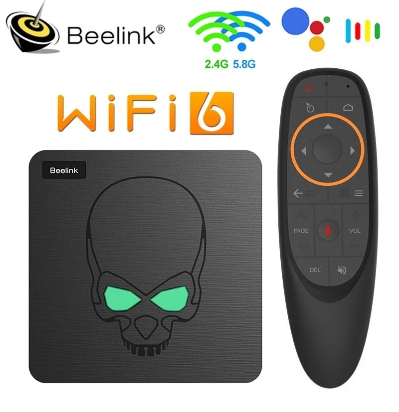 Приставка Смарт ТВ Beelink GT King WiFi6 5 шт. Android 9 четырехъядерный Amlogic S922X 4 ГБ 64 BT4.1 1000