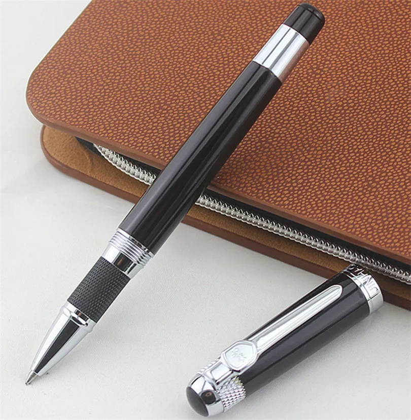 Шариковая ручка Jinhao 0 7 мм черная стержень 189 Золотая для офиса и