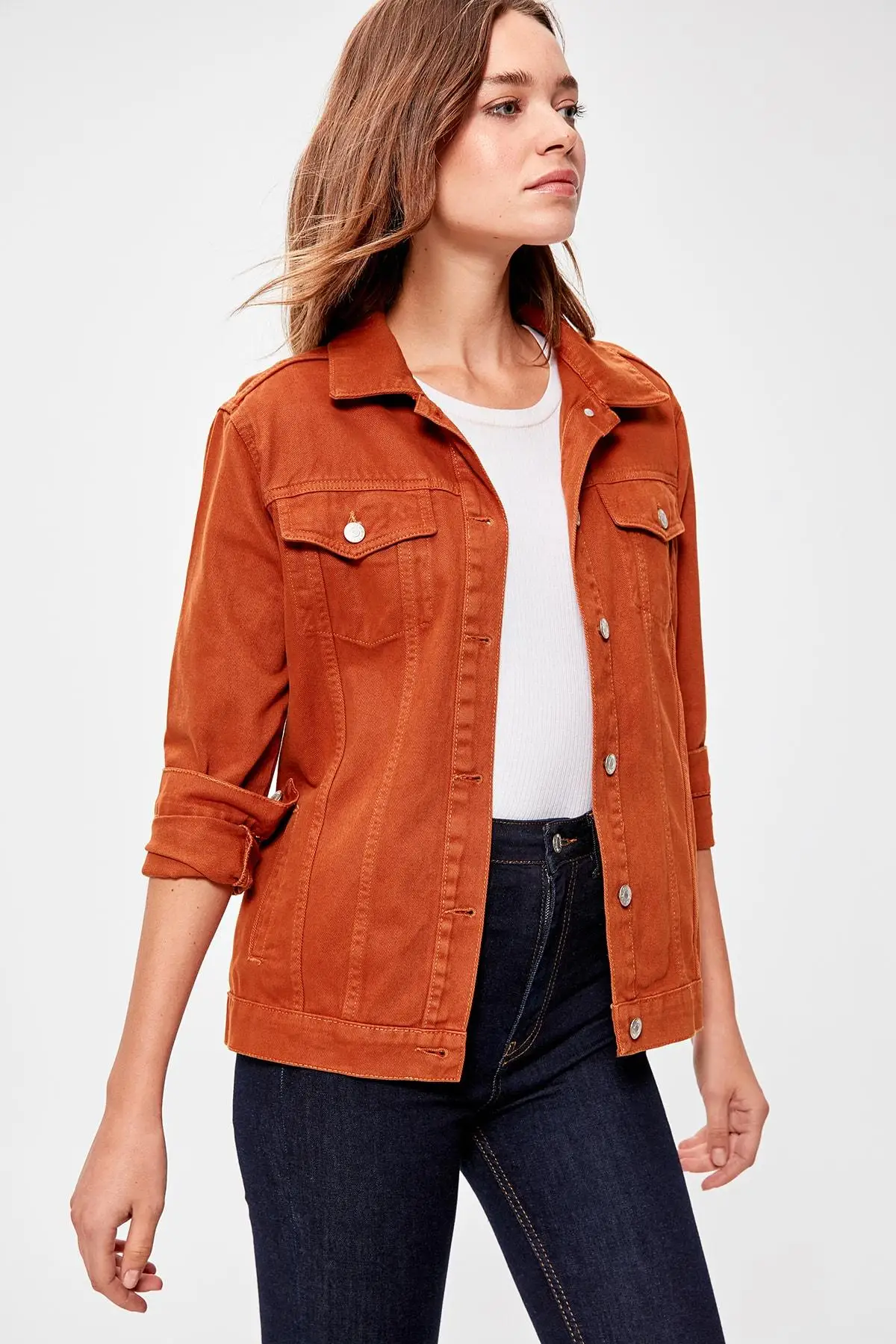Trendyol Camel джинсовая куртка TWOAW20CE0193