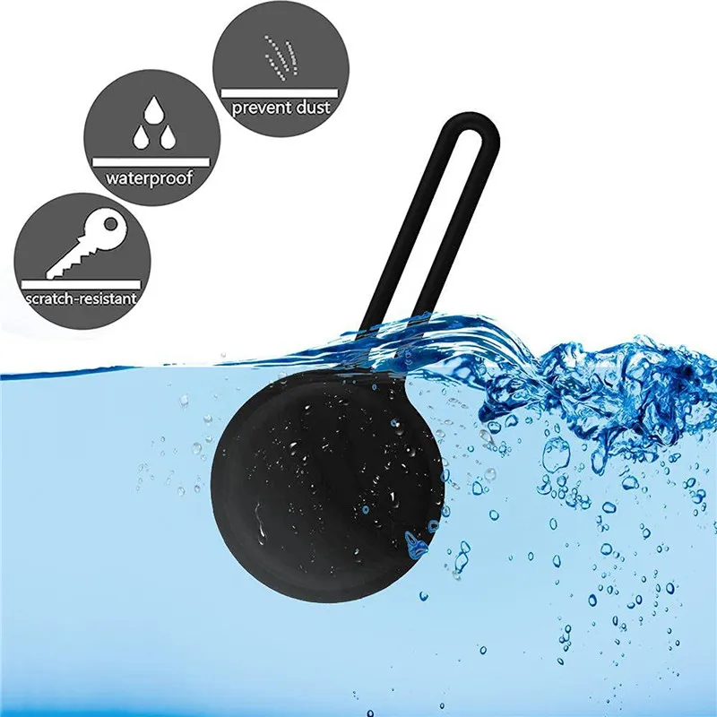 

For Apple Airtags Liquid Silicone Protective Sleeve For Apple Locator Tracker Anti-lost Device Keychain Protective Sleeve