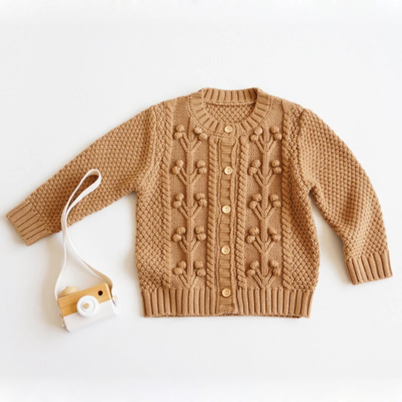 

New Baby Boys Girls Cardigan Coat Children Clothing Autumn Winter Boys Girls Knitted Kids Cardigan Coat 2-6Yrs
