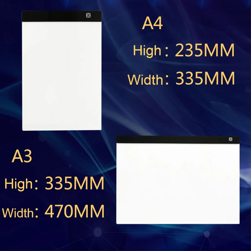 Светодиодный светильник с регулируемой яркостью A4/A3 планшет инструменты
