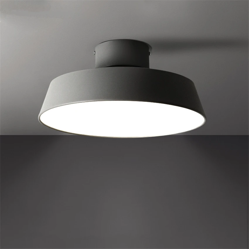 

Светодиодные круглые поворотные потолочные светильники в скандинавском стиле, лампа для спальни, детской комнаты, современные минималисти...