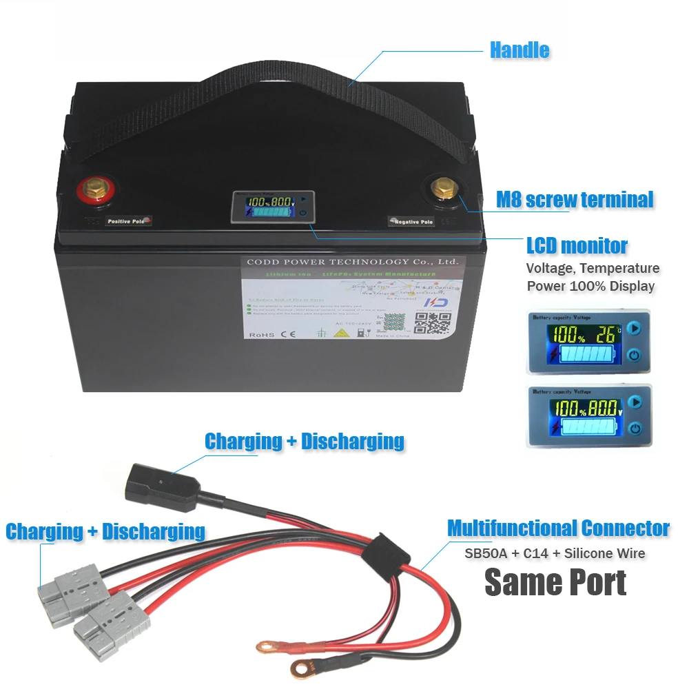 60V 30AH 20AH литиевая батарея электрического велосипеда 3000W ЖК дисплей IP68