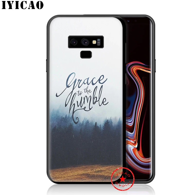 Мягкий чехол IYICAO Bible Verse Jesus для samsung Galaxy S10e S10 S9 S8 Plus S6 S7 Edge Note 10 9 8 TPU |