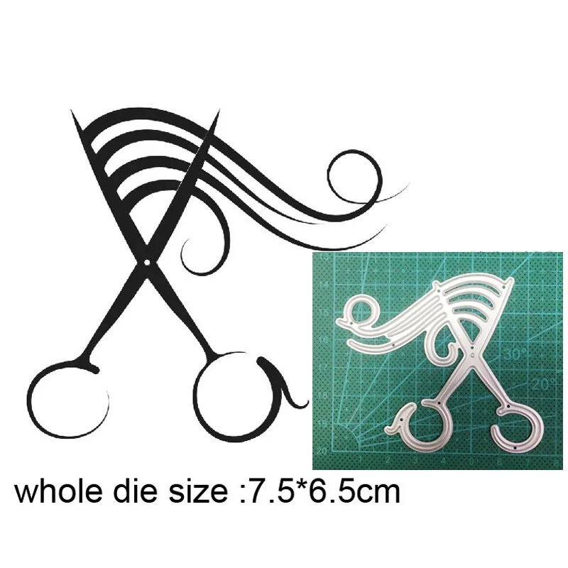 

metal cutting dies cut die mold Hair Dryer Scissors Comb decoration Scrapbook paper craft knife mould blade punch stencils dies