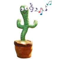 funny dancing cactus singing twisting electric shake songs plush toys children early childhood education gift table decoration