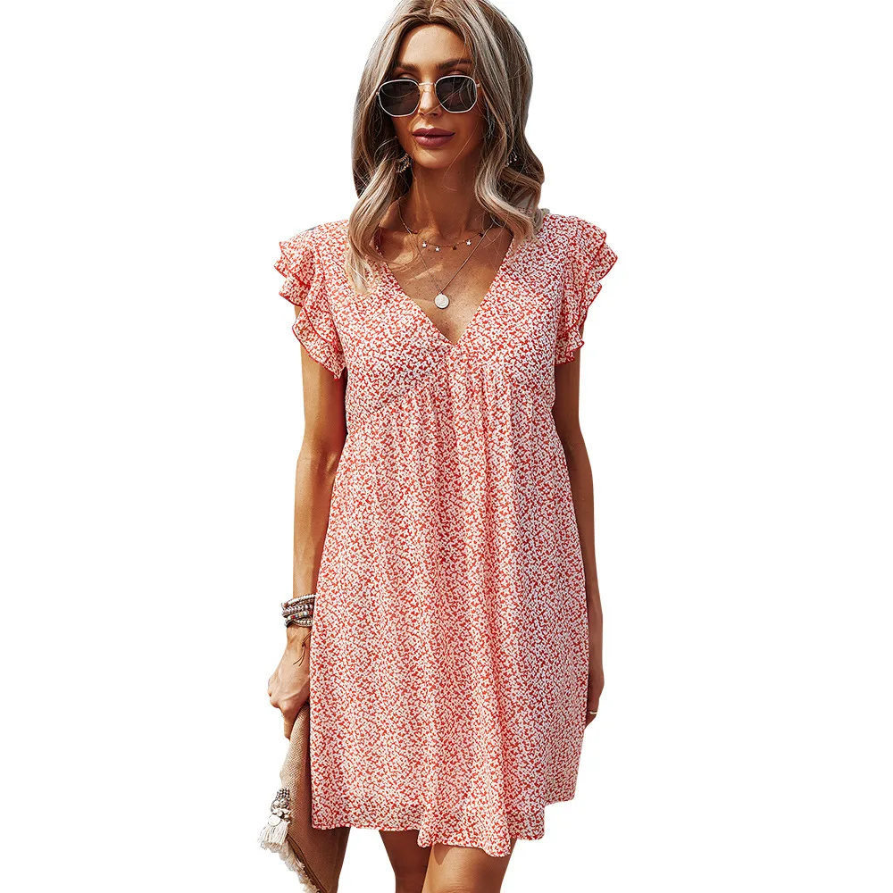 

Ms summer 2021 v-neck dress sexy dress skirt