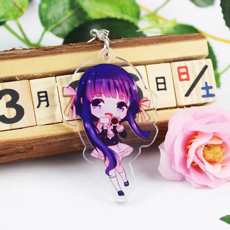 

New 2021 Anime Cosplay Keychain Cardcaptor Sakura Car Key Chain Props School Bag Pendant For Girl Wedding Party Gift