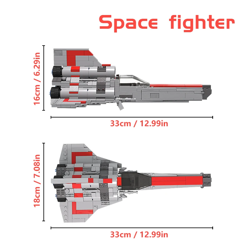 MOC Авиатор fortresssгалактиca колониальный гадюр MKII MOC-9784 High-h StarW космическая серия