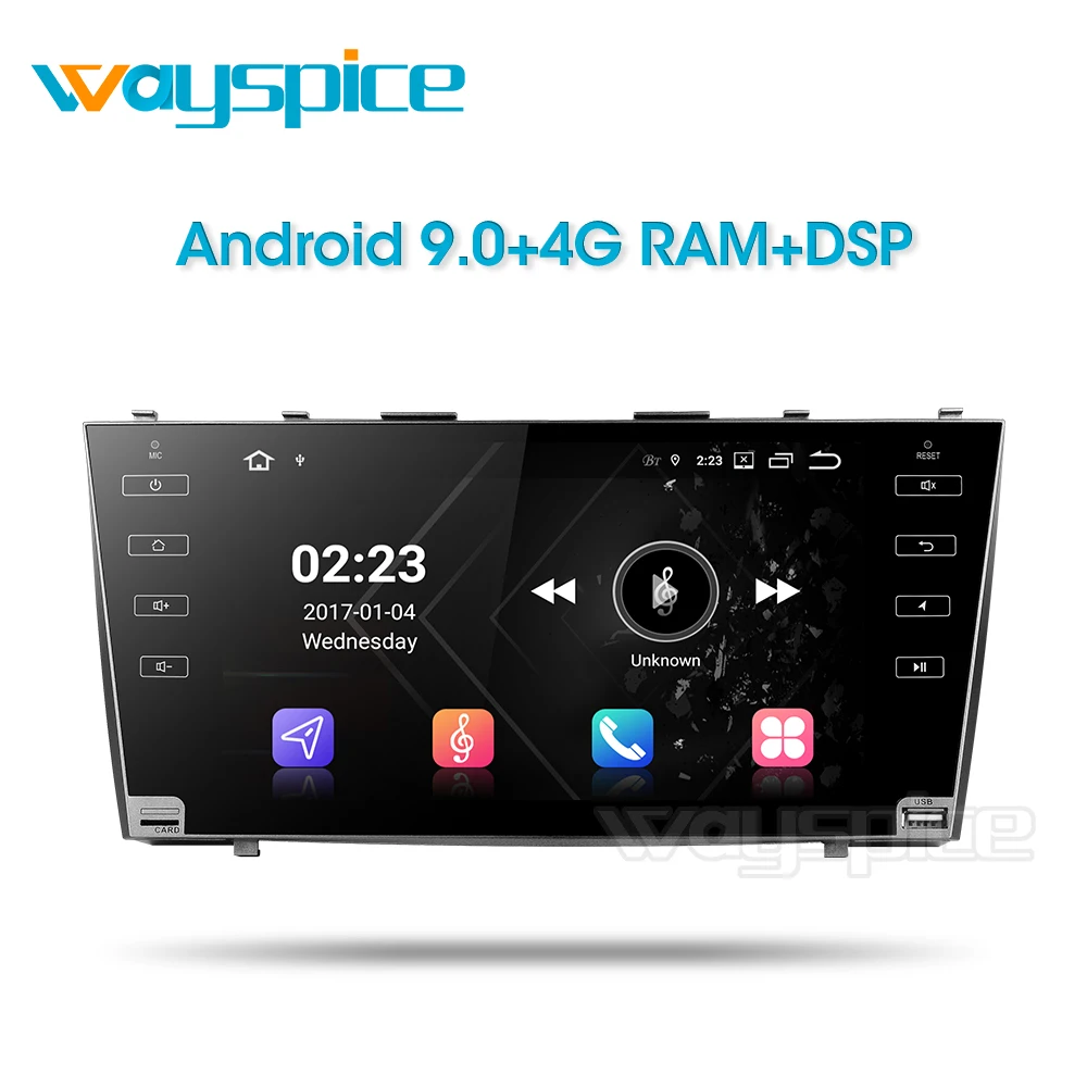CLKMR Автомобильный gps навигатор для Toyota camry 2008 2009 2010 2011 dvd плеер стерео радио Android 9 0