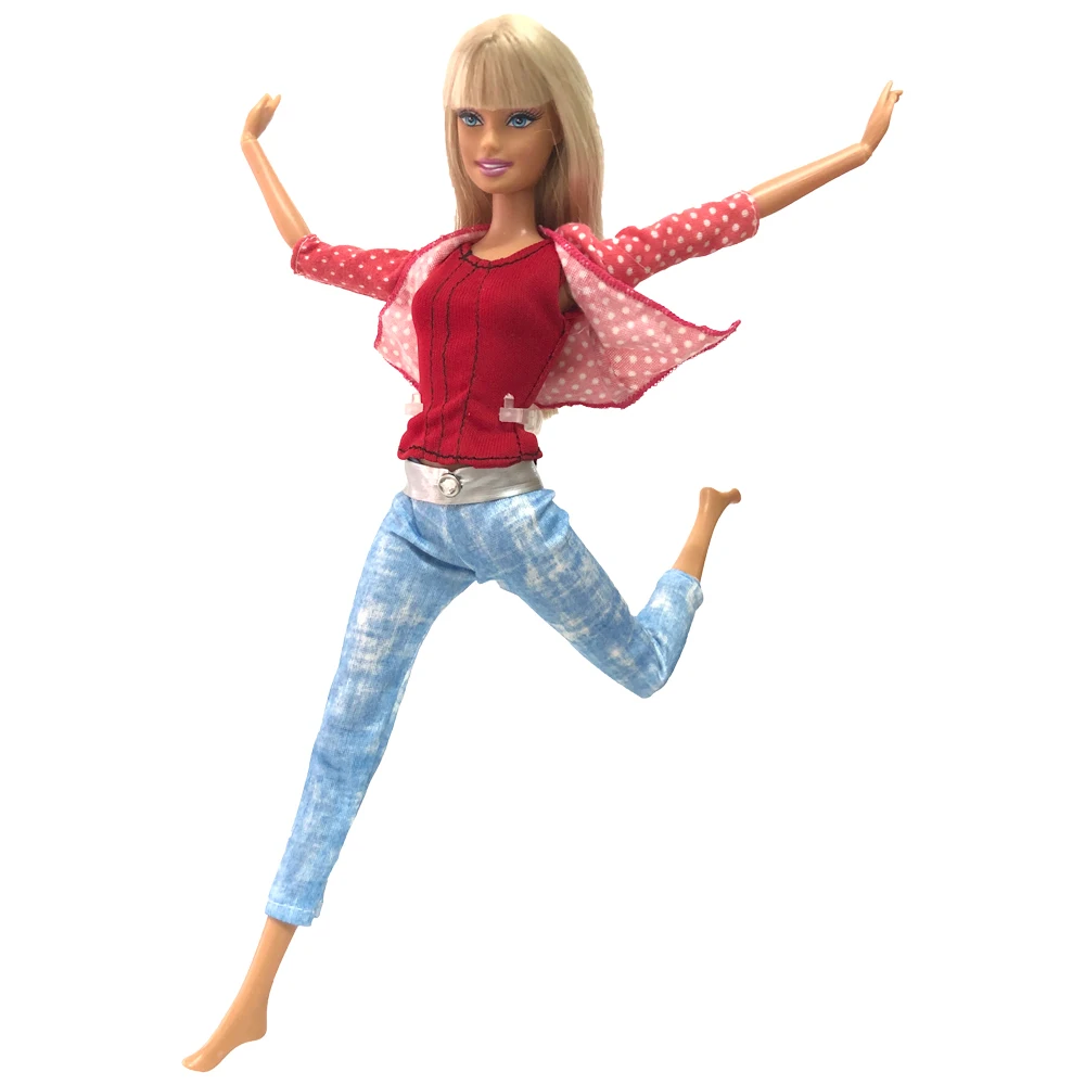 NK 1 комплект платье жилет куртка модные джинсы повседневная спортивная одежда