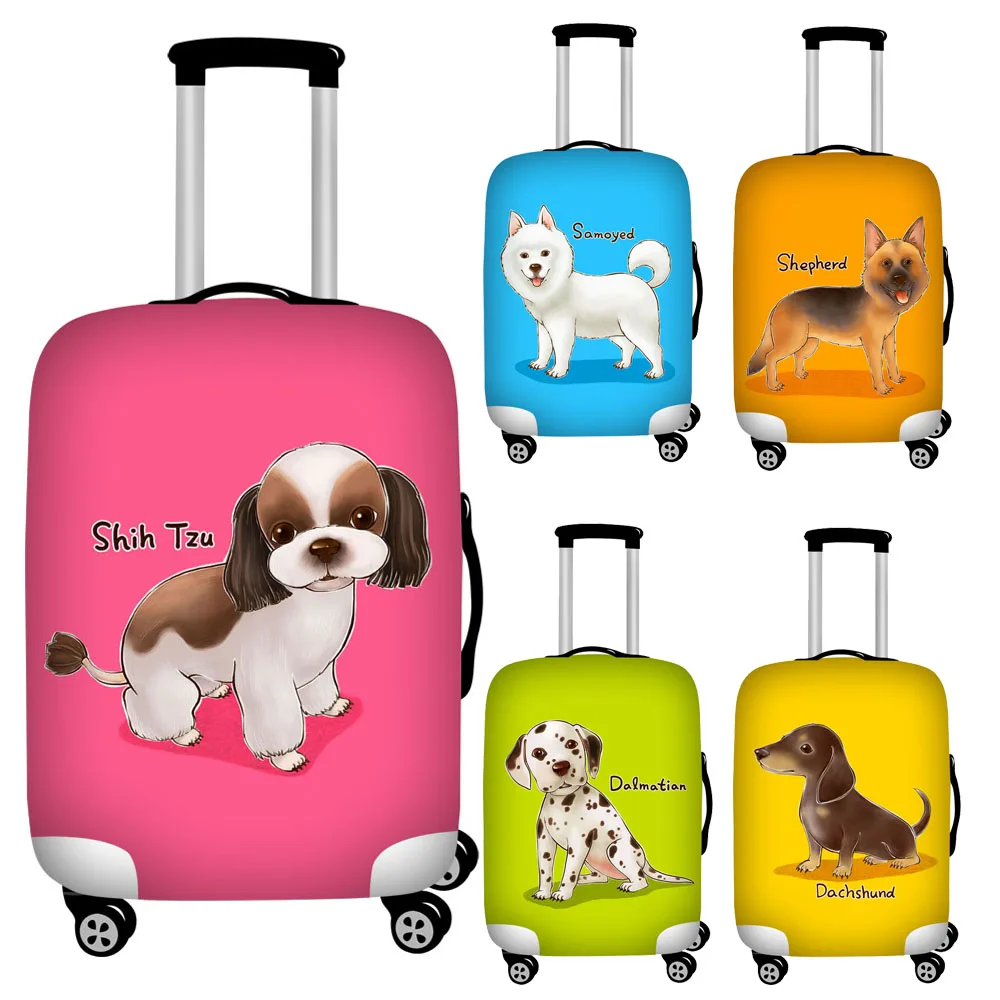 

Чехол для чемодана Nopersonality, эластичный Водонепроницаемый чехол с принтом милых собак, 18-32 дюйма, дорожные аксессуары