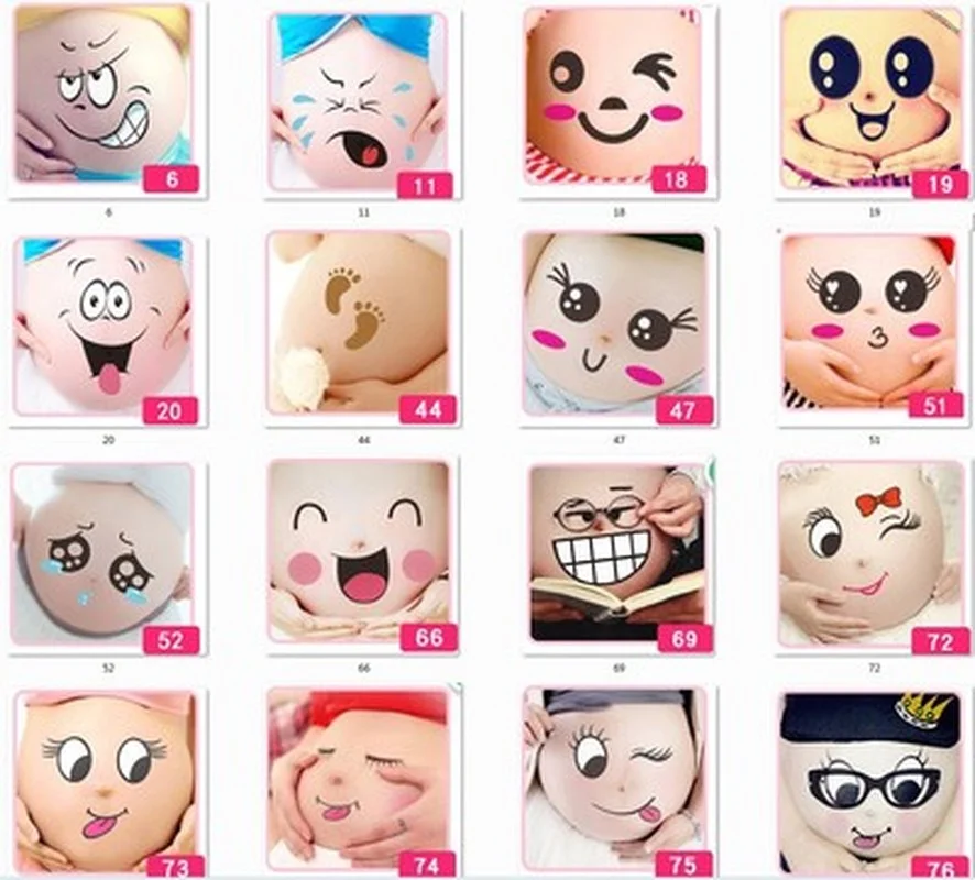 Временная тату-наклейка на живот для беременных женщин | Красота и здоровье