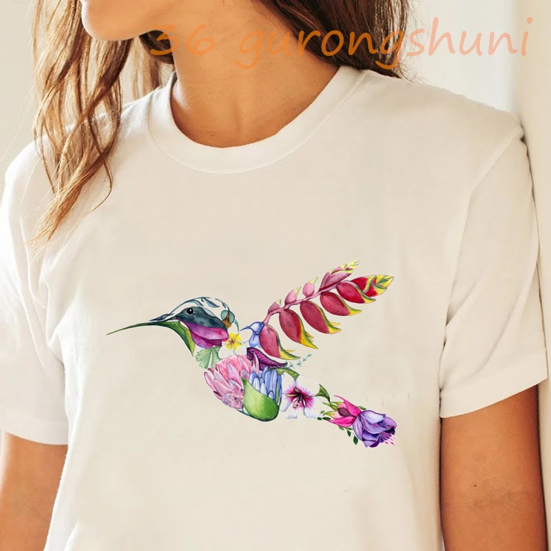 Футболки с графическим рисунком топы белая футболки женские птицами готические