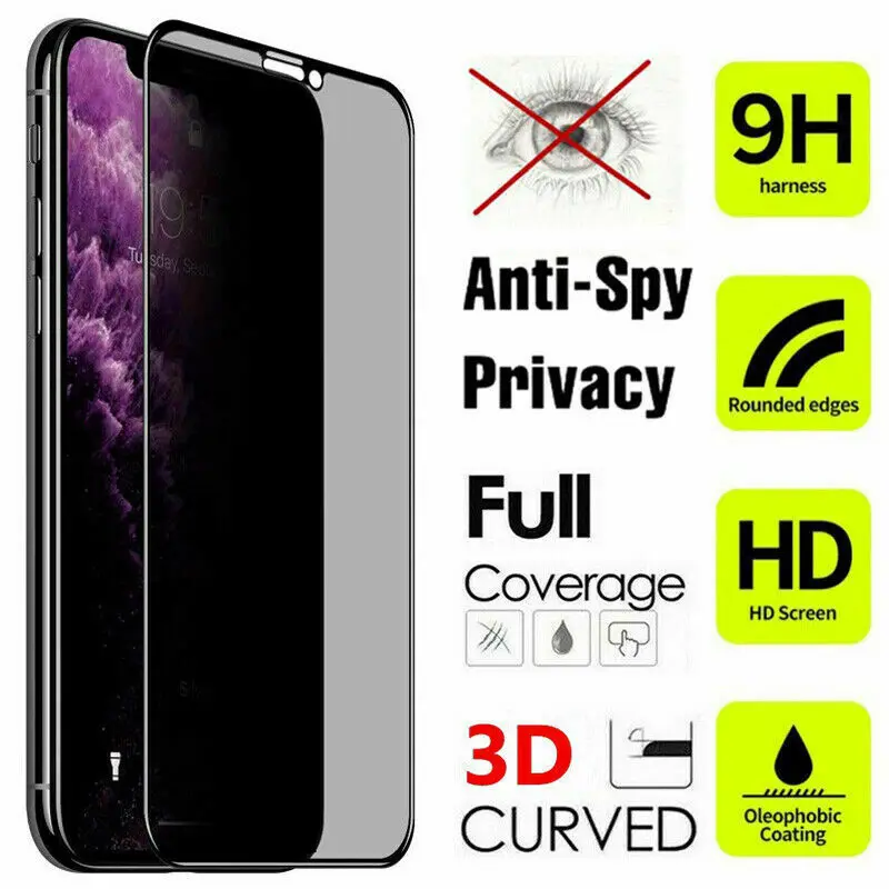 

Антишпионское закаленное стекло RaBM для защиты экрана iPhone SE XR 11 13 Pro Max