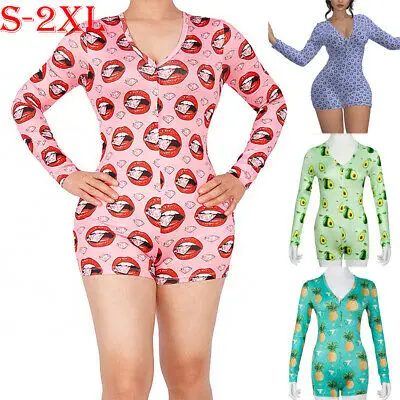 

Sexy Romper Women 2020 Spring Summer Long Sleeve V-neck Floral Print Romper Women Christmas Bodysuits Female Bodycon Plus Size