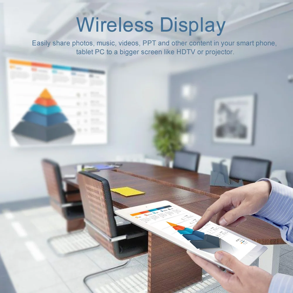 Беспроводной Wi-Fi адаптер-приемник AnyCast 1080P HD TV Stick Miracast Airplay отзеркаливание DLNA для