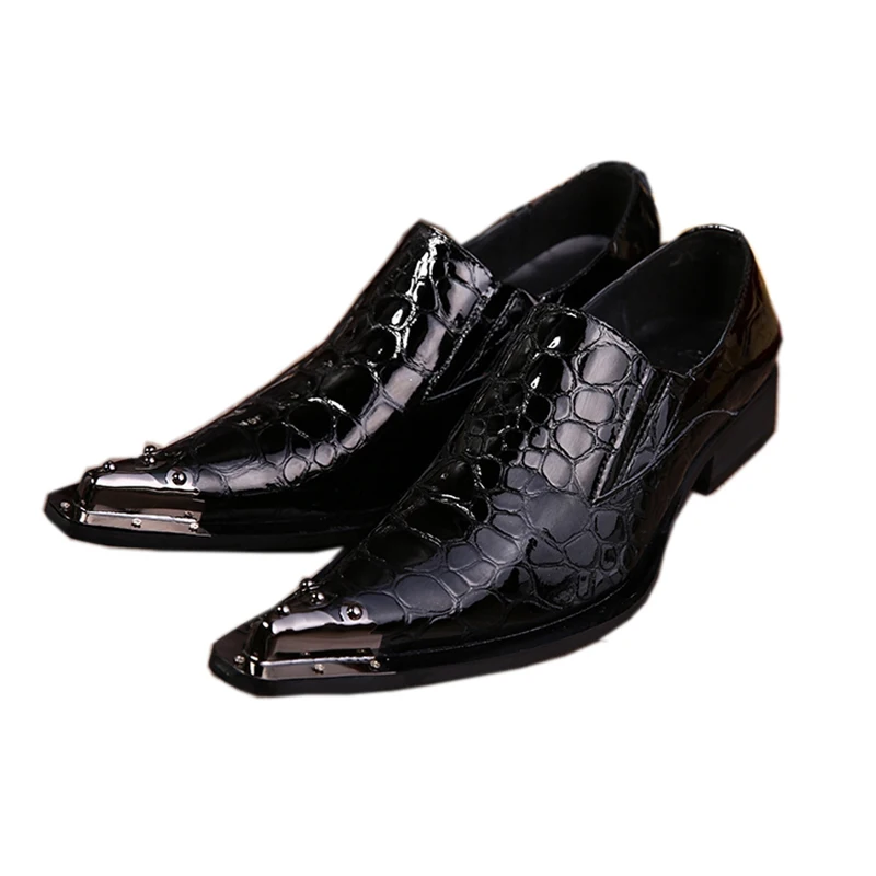 Batzuzhi мода шоу на сцене мужские офисные Ботинки из лакированной кожи Мужские