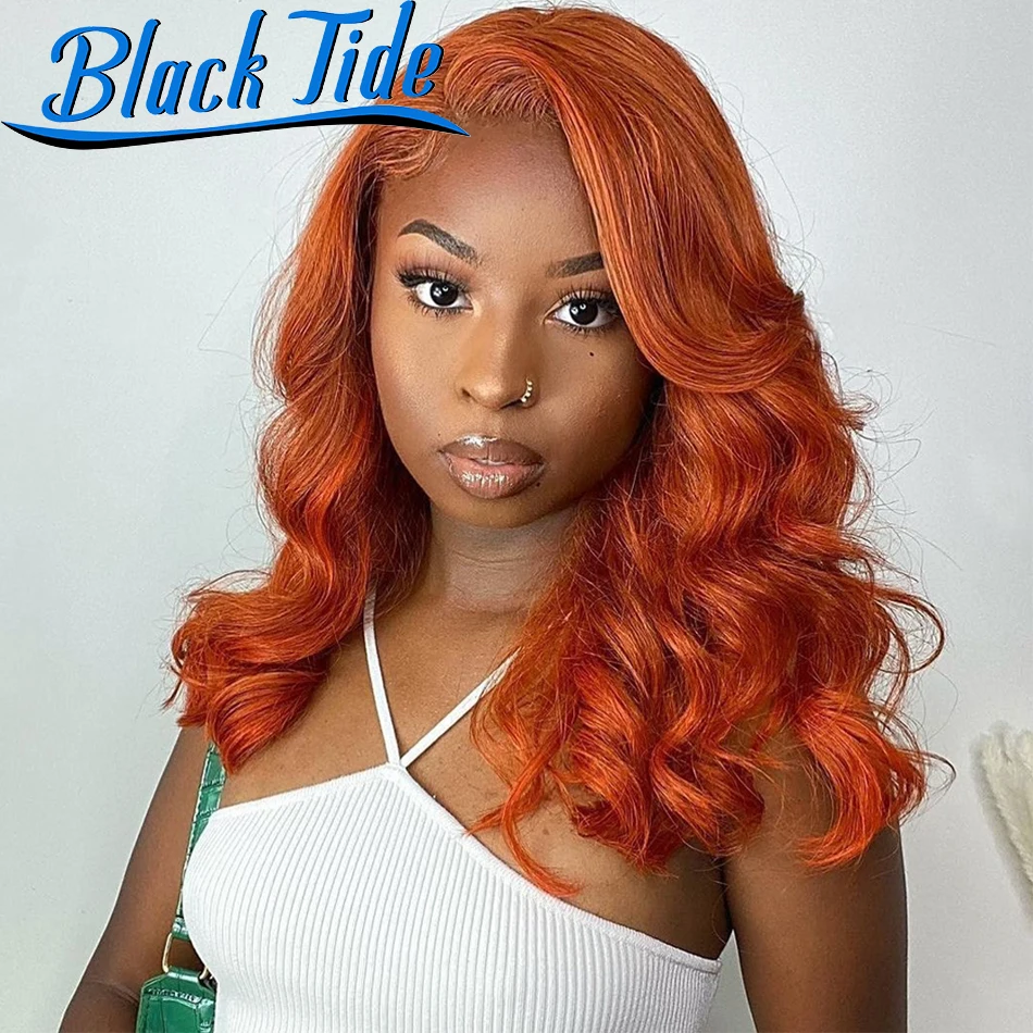 Body Wave Wig Ginger Lace Front Wig Remy 13x4 Lace Frontal Human Hair Wigs HD Transparent Lace Front Human Hair Wigs Ginger Wig