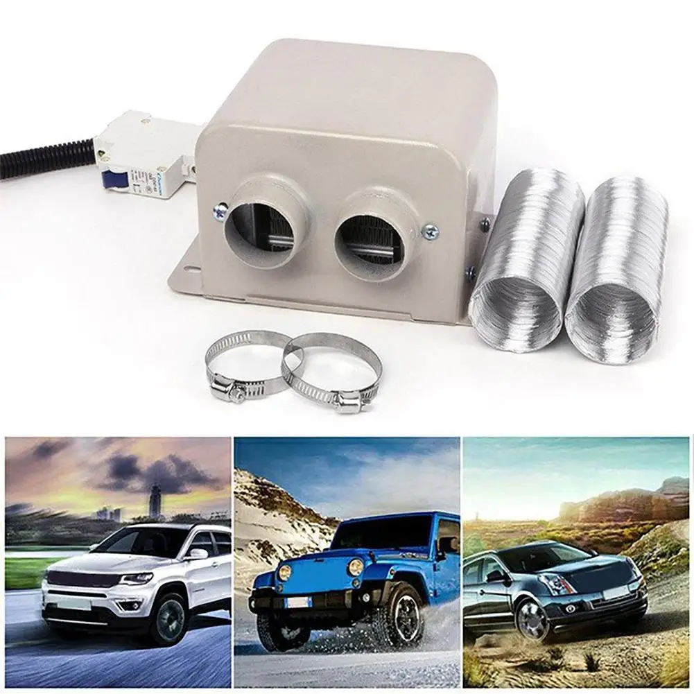 

72/60/48V Car Heater 2/3 Hole Heating Defroster Demister Auto Electric Heater Windshield Dryer Interior Warmer