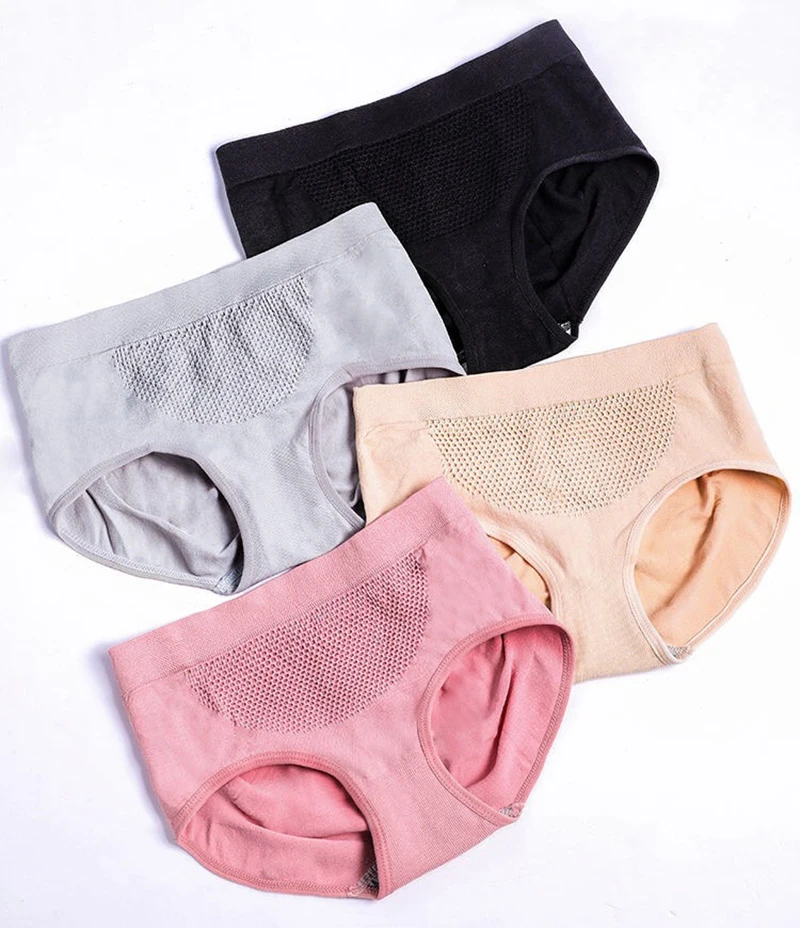 Ultra Thin Traceless Womens Seamless Underwear Briefs Solid Comfortable Female Panties