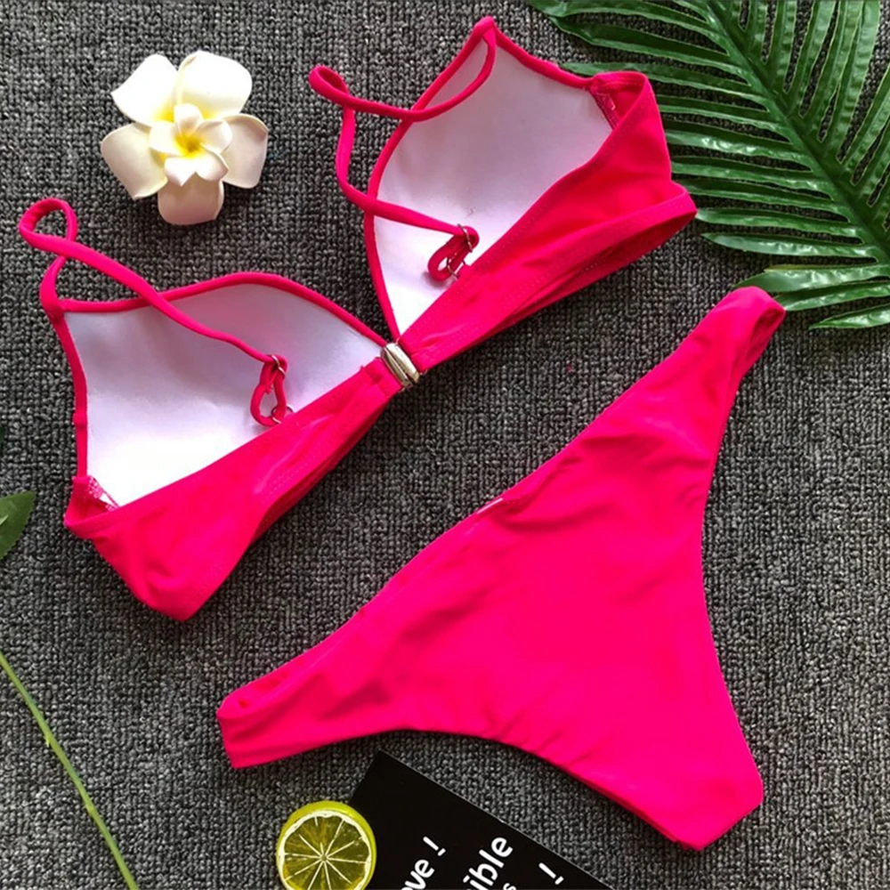 Бразильское бикини Bather 2020 с чашкой сексуальный купальник из двух частей v