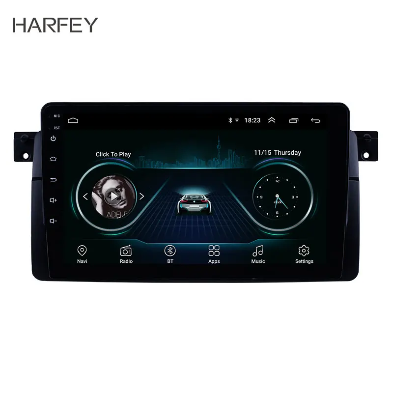 Harfey 9 &quotAndroid 1 Автомобильный gps радио для 1998 2006 BMW M3/3 серии E46/2001 2004 HD сенсорный экран