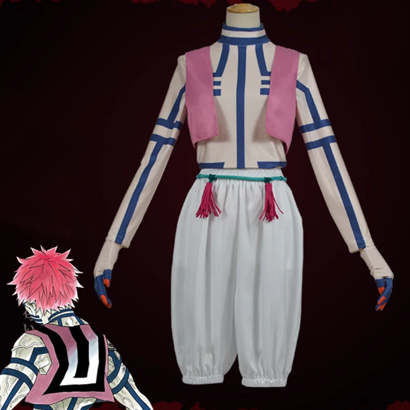 Аниме-комикс, убийца демона, Kimetsu no Yaiba, костюмы для косплея, Akaza Komaji, костюмы для косплея, кимоно, Униформа, комплекты одежды