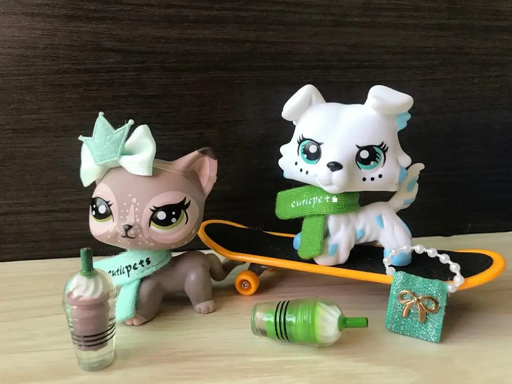 2pcs Custom Made OOAK Rare Wapiti Shorthair Cat and Spot Blue Collie Dog Toy Good Christmas Gift For Child | Игрушки и хобби