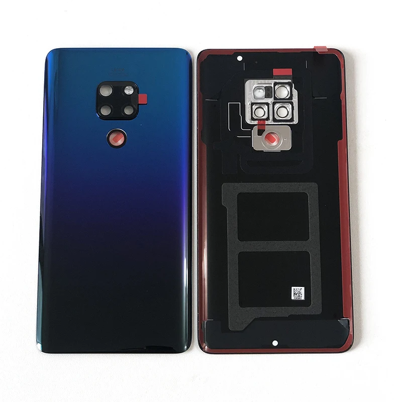 Original For 6.53" Huawei Mate 20 Axisinternational Glass Back Battery Cover Case Housing+Camera Frame+Glass Lens+3M Sticker