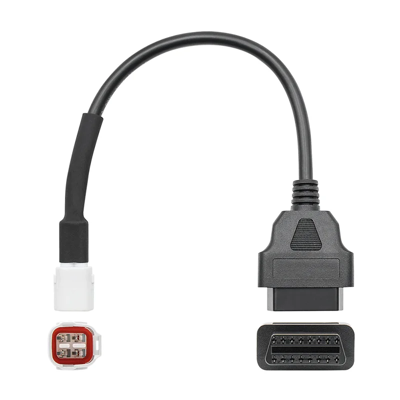 

OBD Motorcycle Cable OBD to 4 Pin For Yama-ha 4 Pin Plug Cable Motorcycle Diagnostic Cable 4 Pin to OBD2 16 pin Adapter