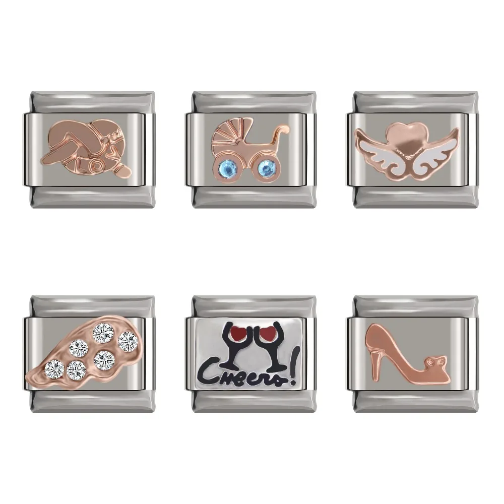 Оригинальный браслет Hapiship на каблуке-коляске ширина 9 мм с изящными звеньями из