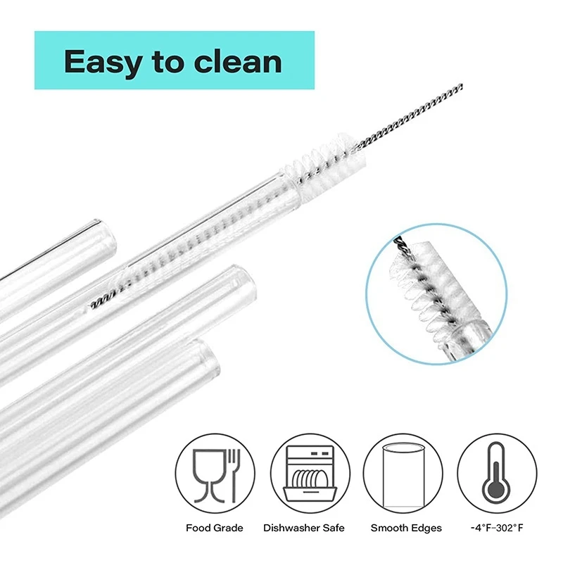 Compatible Gallon Bottle Reusable Adjustable Straws for 128Oz 64Oz Jug 1/Half Water - 5 Set |