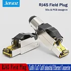 Промышленный Ethernet-коннектор Jasoz Cat6A Cat7 Cat8, защитный полевой штекер RJ45, простой металлический разъем для завершения литья под давлением