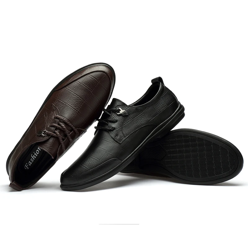 Мужская обувь свадебные туфли из натуральной кожи для мужчин черные деловые