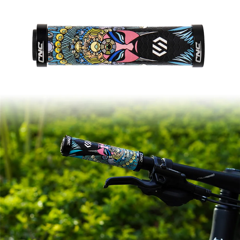 

Велосипедные ручки MTB ультралегкие ручки для горного велосипеда Анти-занос ударопоглощающие двойные фиксаторы на велосипедные ручки