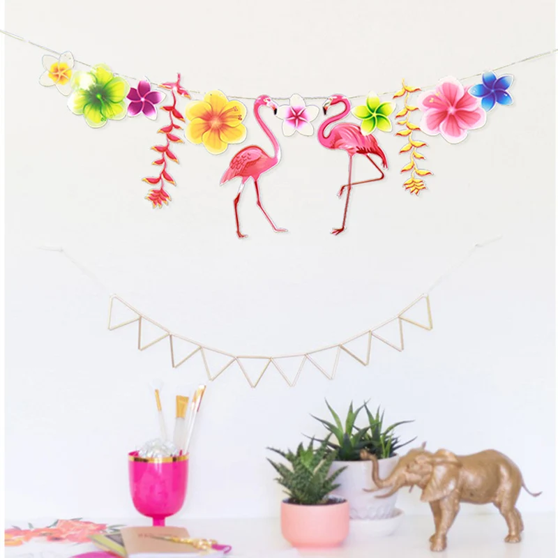 3 м/4 м баннер в виде черепахи Листьев фламинго гавайской бумаги тропическая